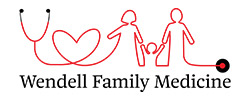 The logo for Wendell Family Medicine, a physician practice located in Wendell NC managed by Cary Medical Management.