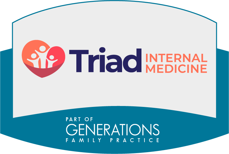 The logo for Triad Internal Medicine, Asheboro, NC