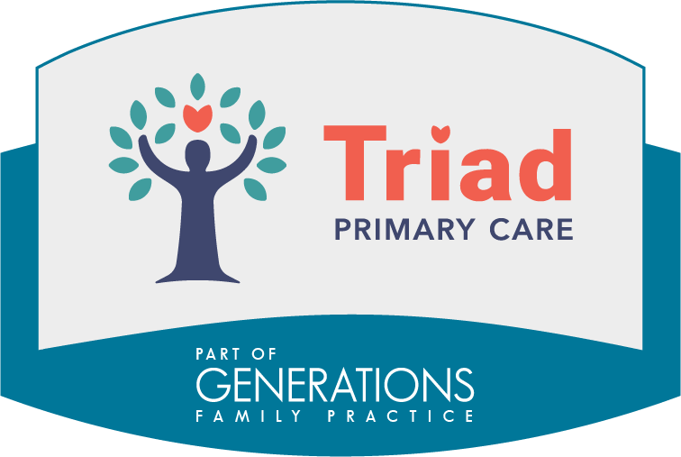 The logo for Triad Primary Care in Greensboro, NC